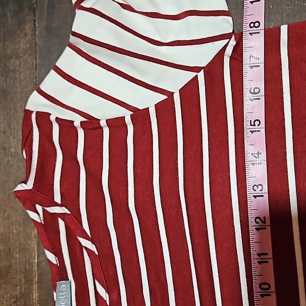 Loveapella | Striped Knit Swing Style Dress - Picture 6 of 8